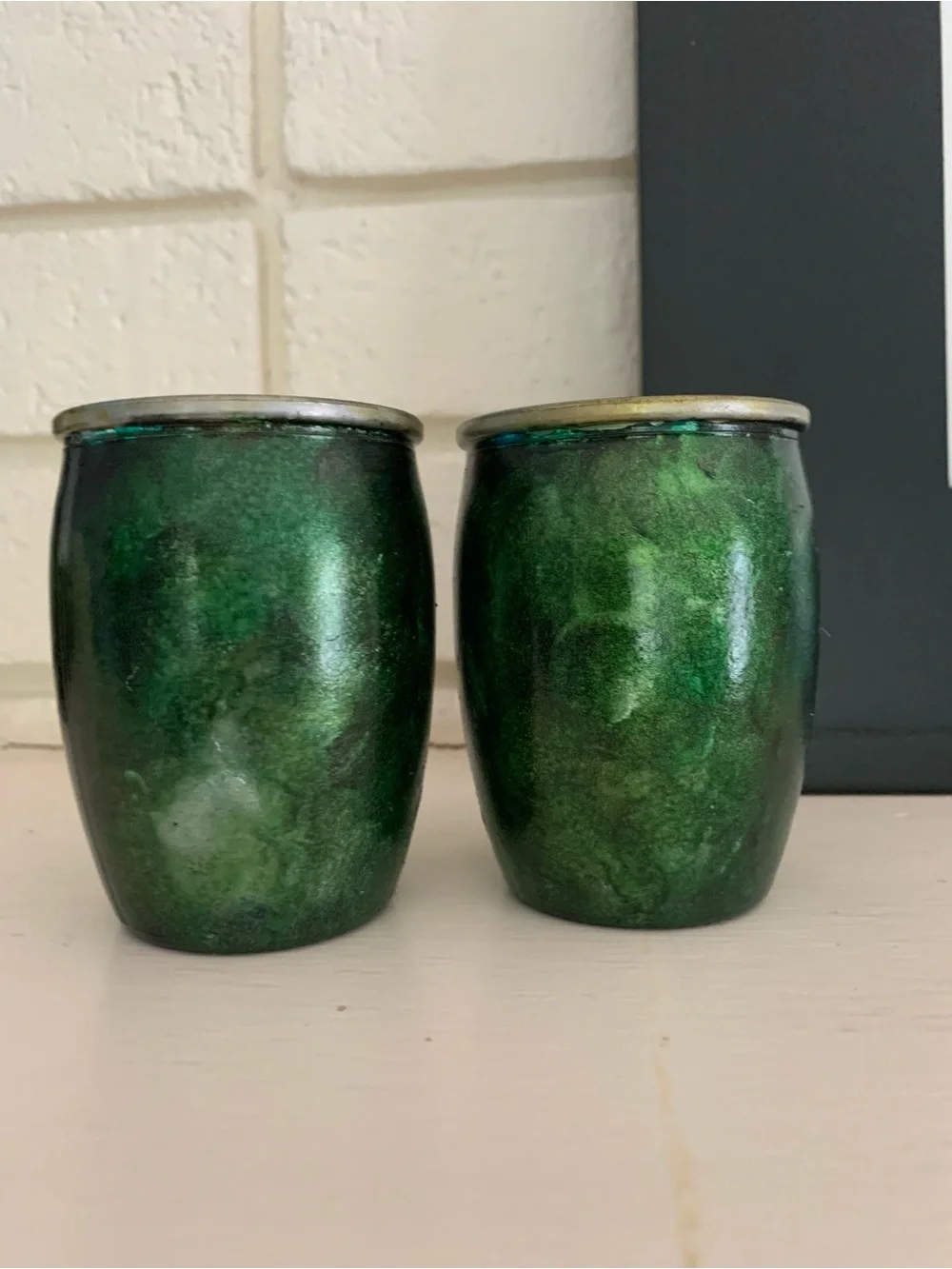 Hand Painted Votive Candle Holders